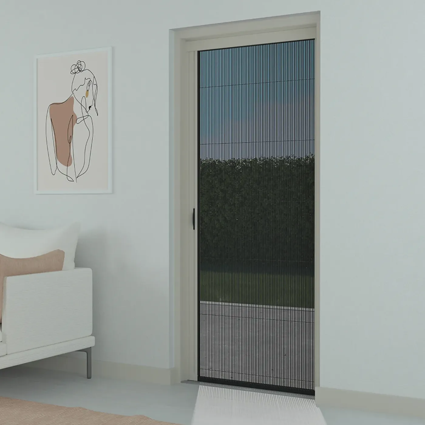 Livn Plissehor Deur Excellent 96x242cm Wit