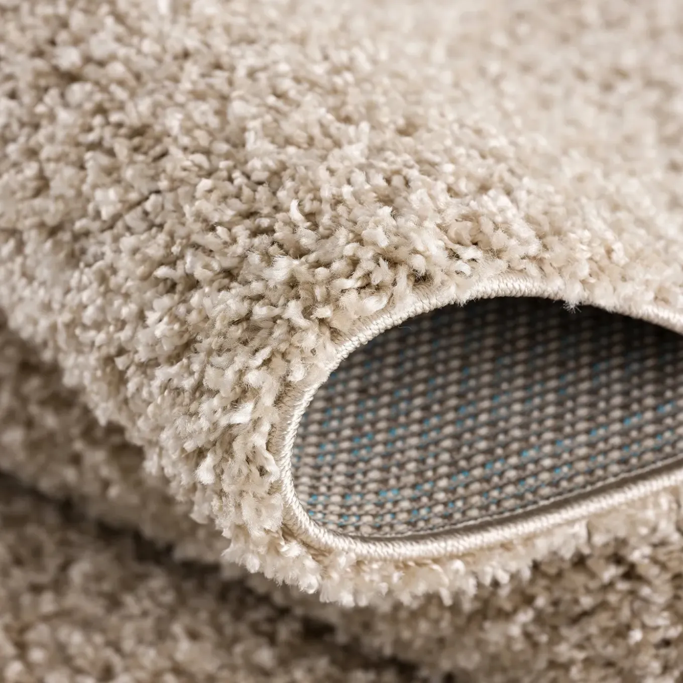 Loca Shaggy Vloerkleed Hoogpolig Beige - 160x230 Cm