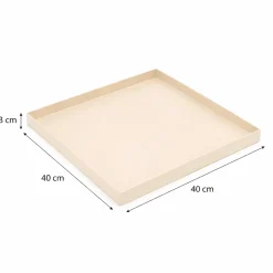 Loft42 Brew Metalen Dienblad – Beige – 40x40