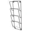 Loft42 Cleve Tijdschriftenrek 4 Vaks - Metaal - Mat Zwart - 61x18x8