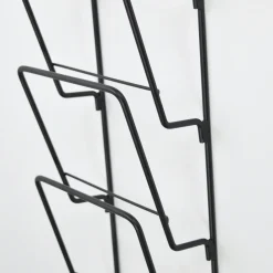 Loft42 Cleve Tijdschriftenrek 4 Vaks - Metaal - Mat Zwart - 61x18x8