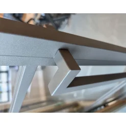 Loftdeur Stalen Binnendeur 3 Vaks 231,5x93 Rechts Helder Glas Sepia Bruin Metallic Brons
