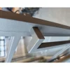 Loftdeur Stalen Binnendeur 6 Vaks Asymmetrisch 211,5x83 Links Helder Glas Sepia Bruin Metallic Brons