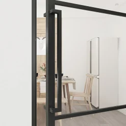 Loftdeur Stalen Scharnierdeur Smartline 3-vaks 211,5 X 83 Cm Rechtsdraaiend