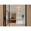 Loftdeur Stalen Scharnierdeur 3 Vaks 211,5 X 83 Rechtsdraaiend Helder Glas C33 Metallic Brons