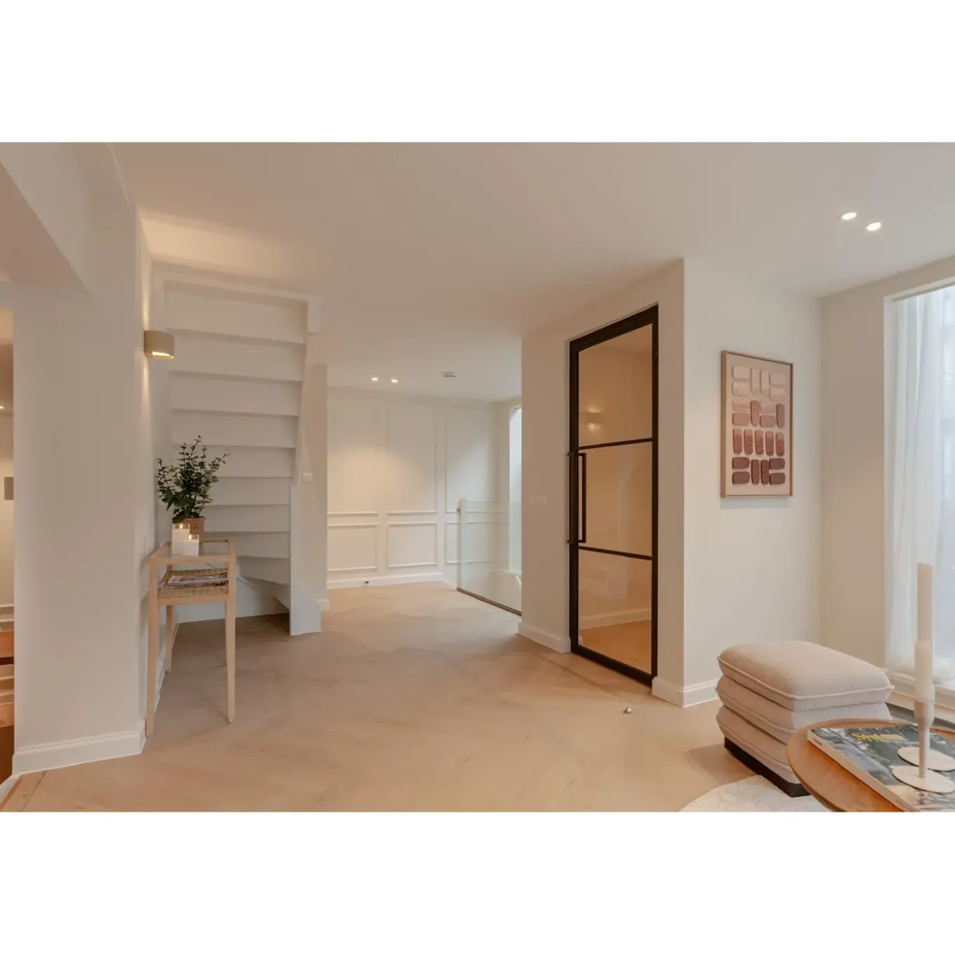 Loftdeur Stalen Scharnierdeur 3 Vaks 211,5 X 83 Rechtsdraaiend Helder Glas C33 Metallic Brons