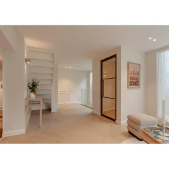 Loftdeur Stalen Scharnierdeur 3 Vaks 231,5 X 93 Rechtsdraaiend Helder Glas C33 Metallic Brons