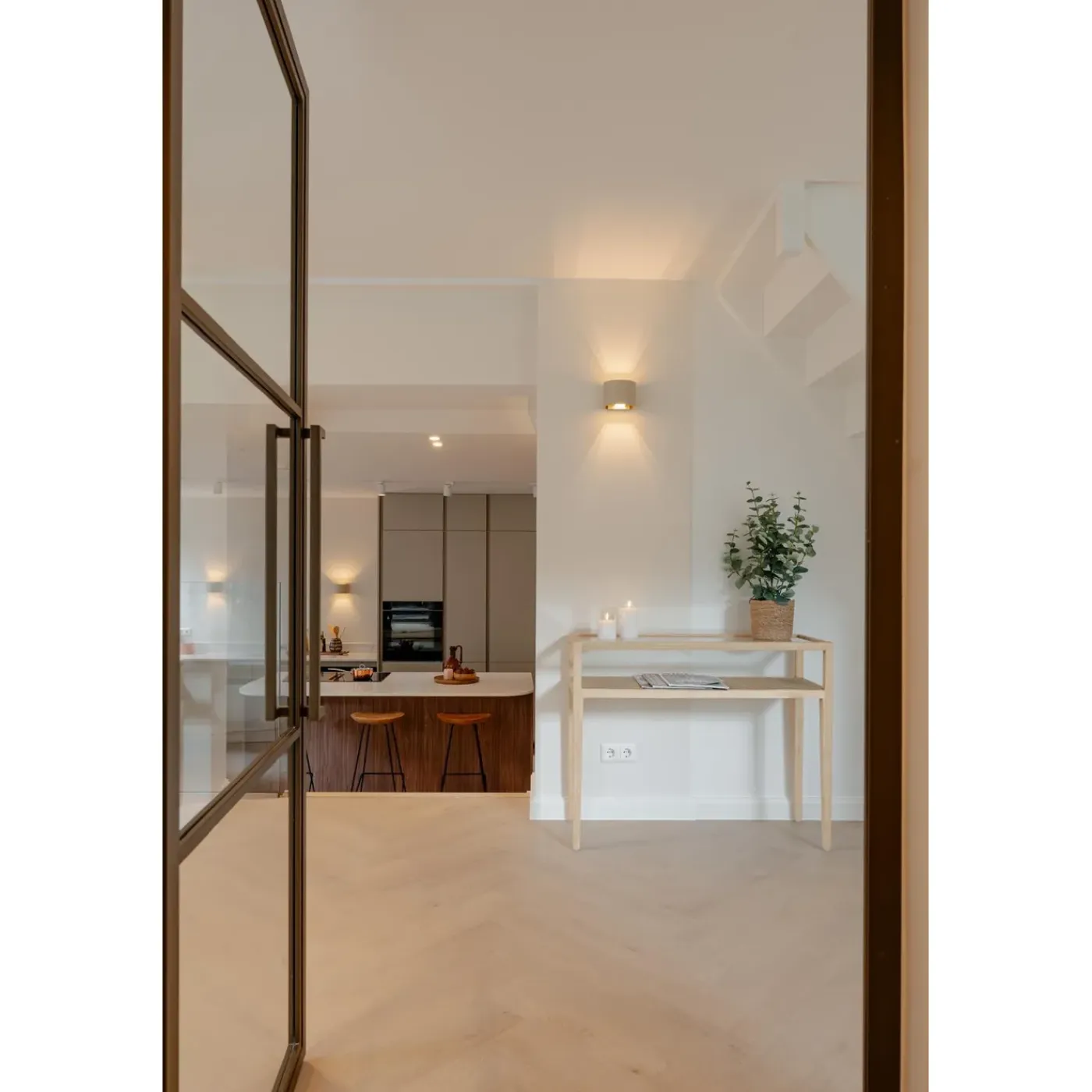 Loftdeur Stalen Scharnierdeur 3 Vaks 211,5 X 83 Linksdraaiend Helder Glas C33 Metallic Brons