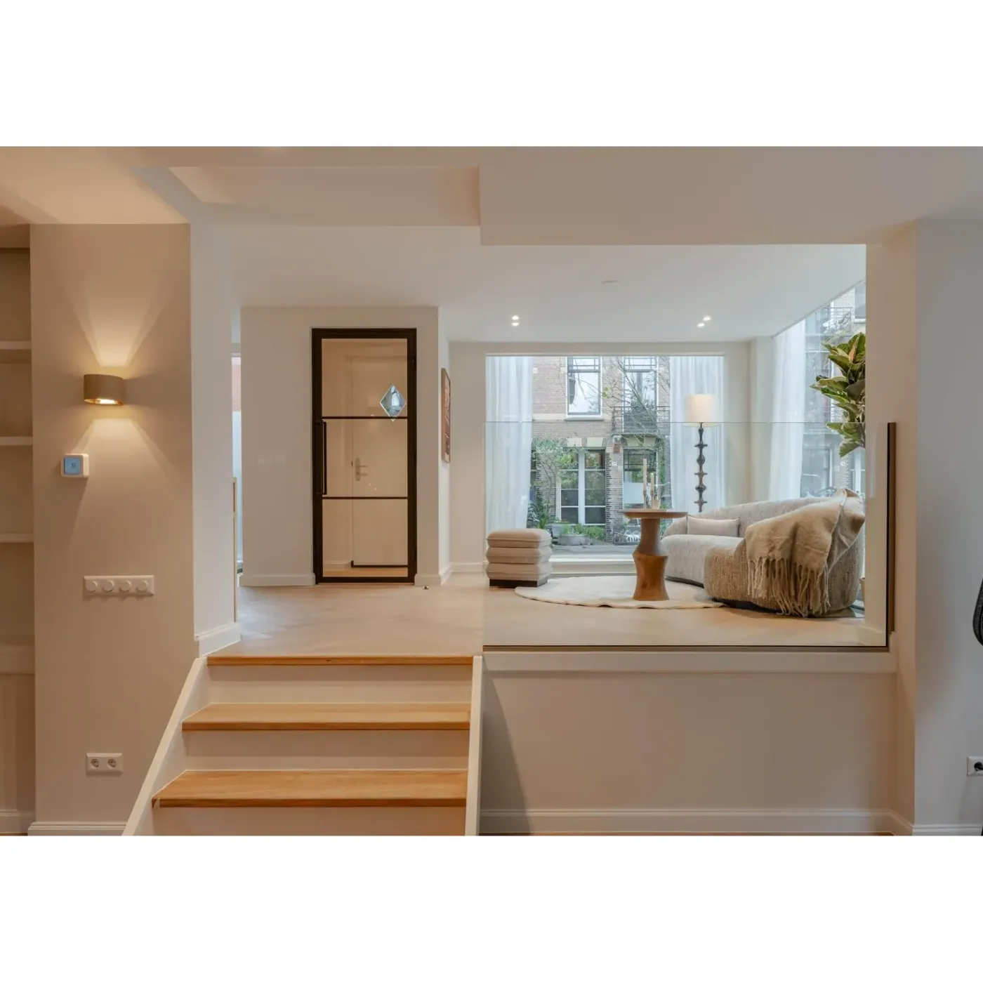 Loftdeur Stalen Scharnierdeur 3 Vaks 231,5 X 93 Linksdraaiend Helder Glas C33 Metallic Brons