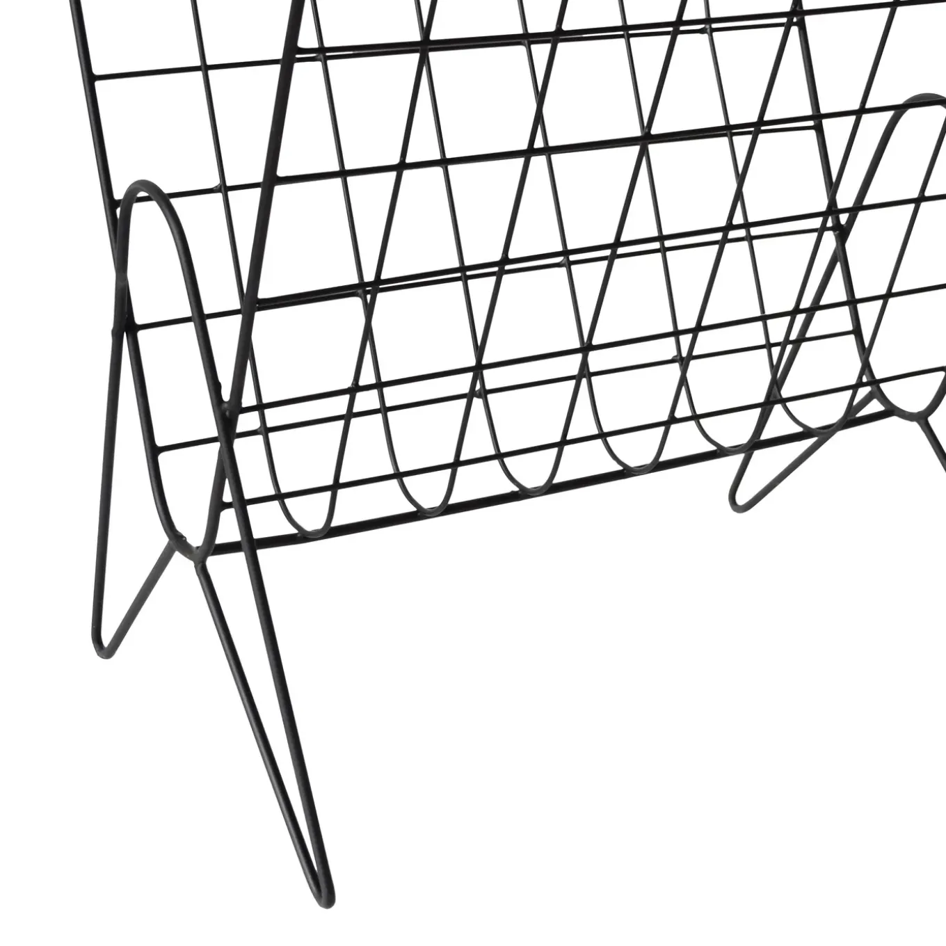 LOFT42 Maggy Tijdschriftenrek Staand - Metaal - Mat Zwart - 39x38x26