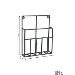 Loft42 Maggy Tijdschriftenrek Small - Metaal - Mat Zwart