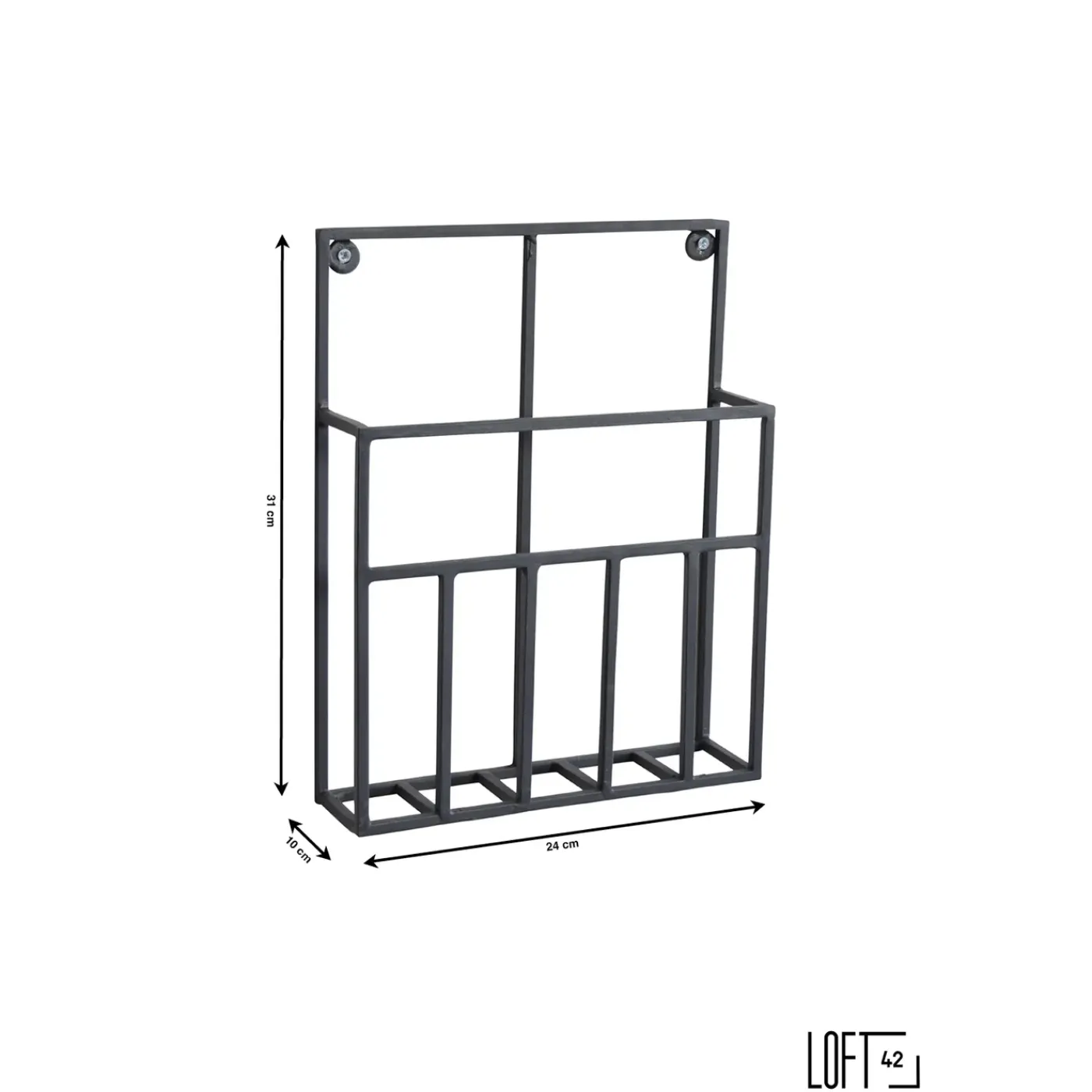 Loft42 Maggy Tijdschriftenrek Small - Metaal - Mat Zwart