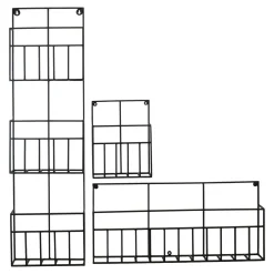 Loft42 Maggy Tijdschriftenrek - Metaal - Mat Zwart - 3 Vaks