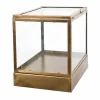 Loft42 Showy Glazen Display Box Antiek Messing - Metaal - (27x30x20)