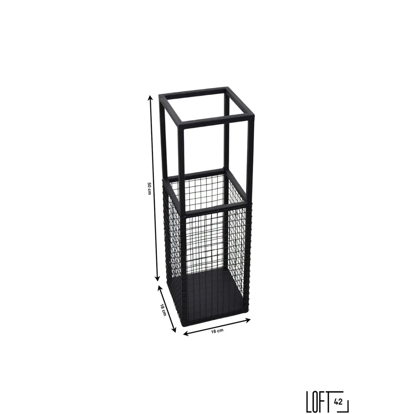 Loft42 Umbrella Paraplubak - Gaas - Zwart - Metaal