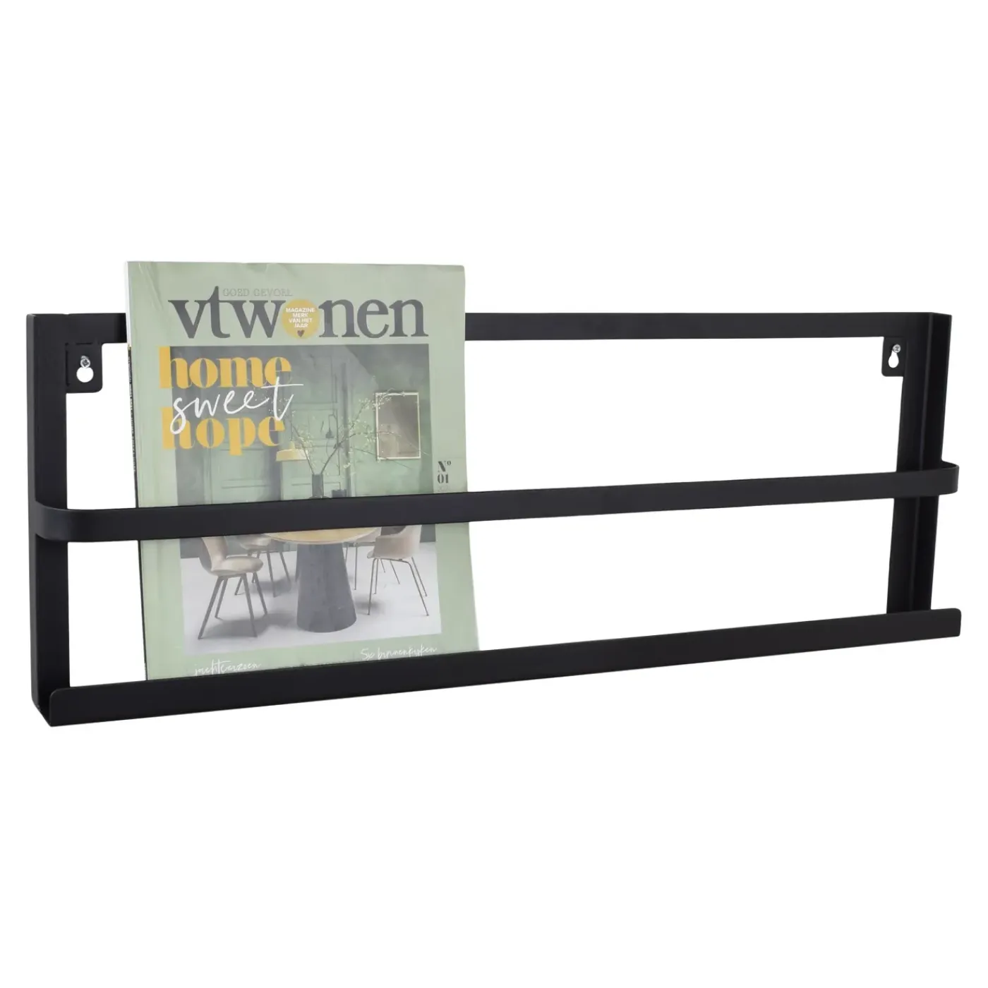 Loft42 Vira Tijdschriftenrek - Metaal - Mat Zwart