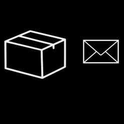 Logixbox pakketbrievenbus Voordeelset Brievenbussticker icoon enveloppe + pakket