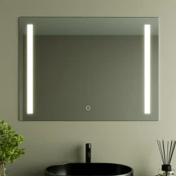 Lomazoo Badkamerspiegel Bryce Met Led Verlichting Voorzijde - 60 X 80 Cm