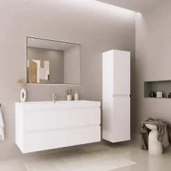 LOMAZOO Badmeubelset Avalon 100 Cm - Glanzend Wit
