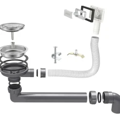 LOMAZOO Dubbele Spoelbak Proxima Rvs 595x450 Mm