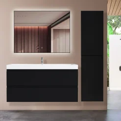 LOMAZOO Kolomkast Marbella Mat Zwart 140cm