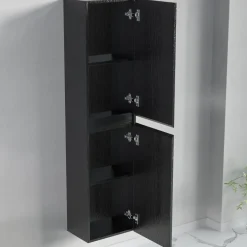 Lomazoo Kolomkast Marbella Zwart Eiken 140cm