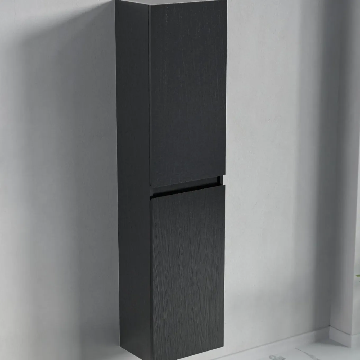 Lomazoo Kolomkast Marbella Zwart Eiken 140cm