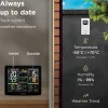 LONQ Weerstation Binnen En Buiten - Buienradar - Thermometer - Hygrometer