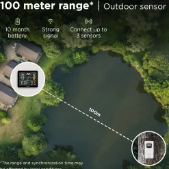 LONQ Weerstation Binnen En Buiten - Buienradar - Thermometer - Hygrometer