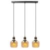 Lucide hanglamp Ilona amber 3xE27