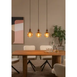 Lucide hanglamp Ilona amber 3xE27
