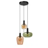 Lucide hanglamp Ilona zwart 3xE27