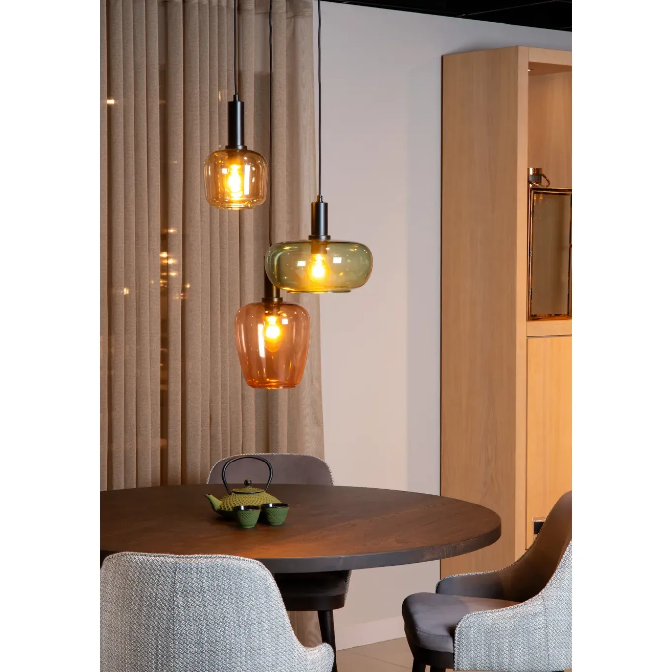 Lucide hanglamp Ilona zwart 3xE27