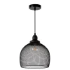Lucide Hanglamp Mesh - Zwart - 28cm - E27