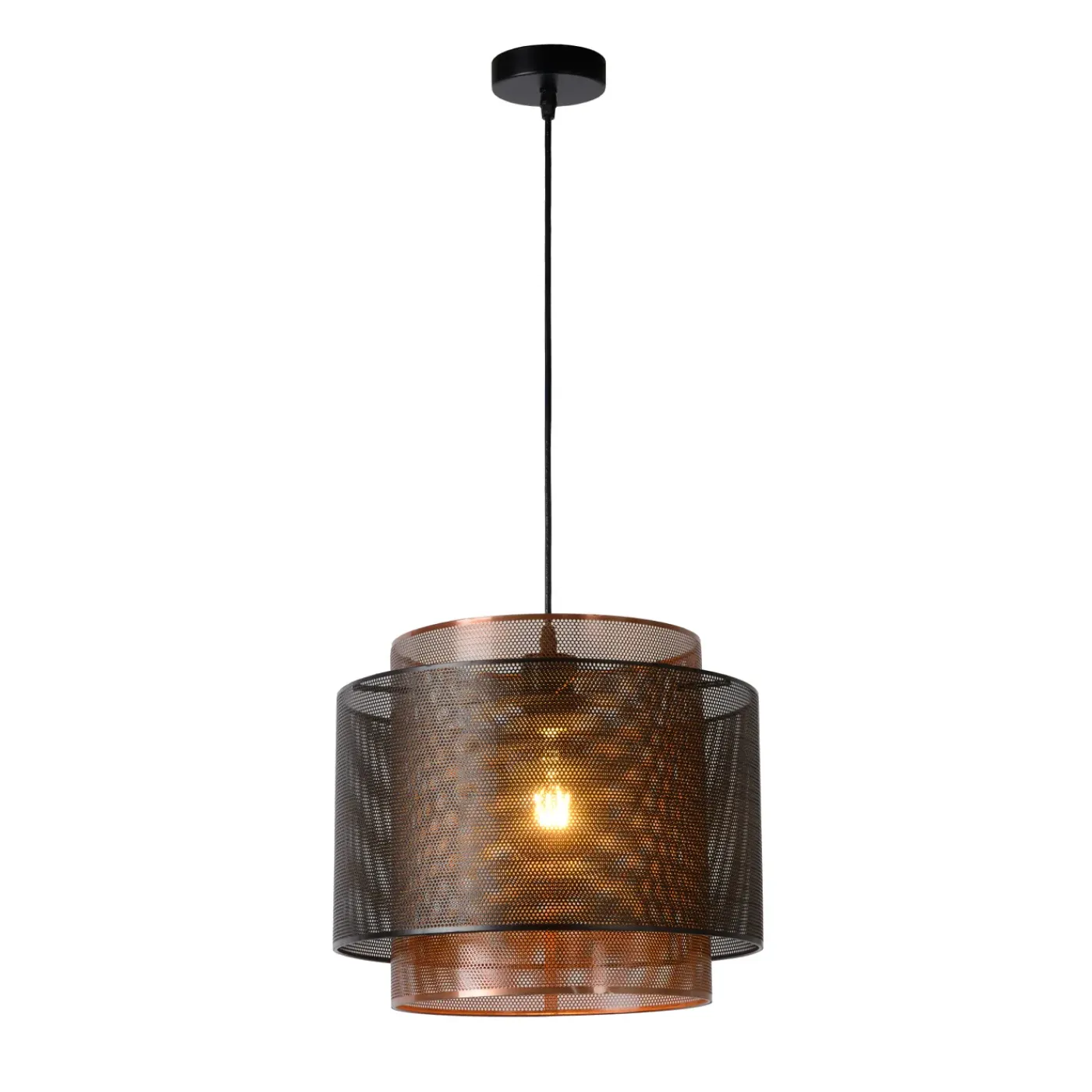 Lucide hanglamp Orrin zwart ⌀34cm E27