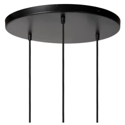 Lucide Hanglamp Yunkai - Naturel Zwart - diam. 60cm - 3xE27