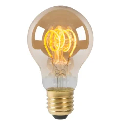 Lucide Ledfilamentlamp Peertje A60 - Amber - D6cm - Dimbaar - Warm Wit - E27 - 4,9W