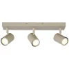 Lucide Opbouwspot Amigo - Taupe - 10cm - 3xGU10