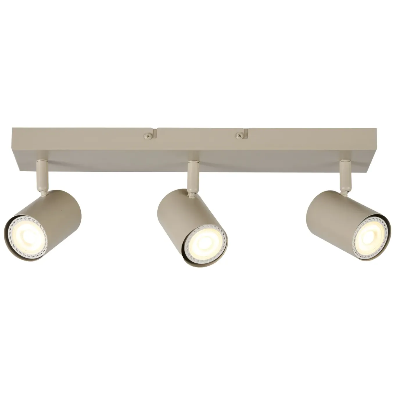 Lucide Opbouwspot Amigo - Taupe - 10cm - 3xGU10