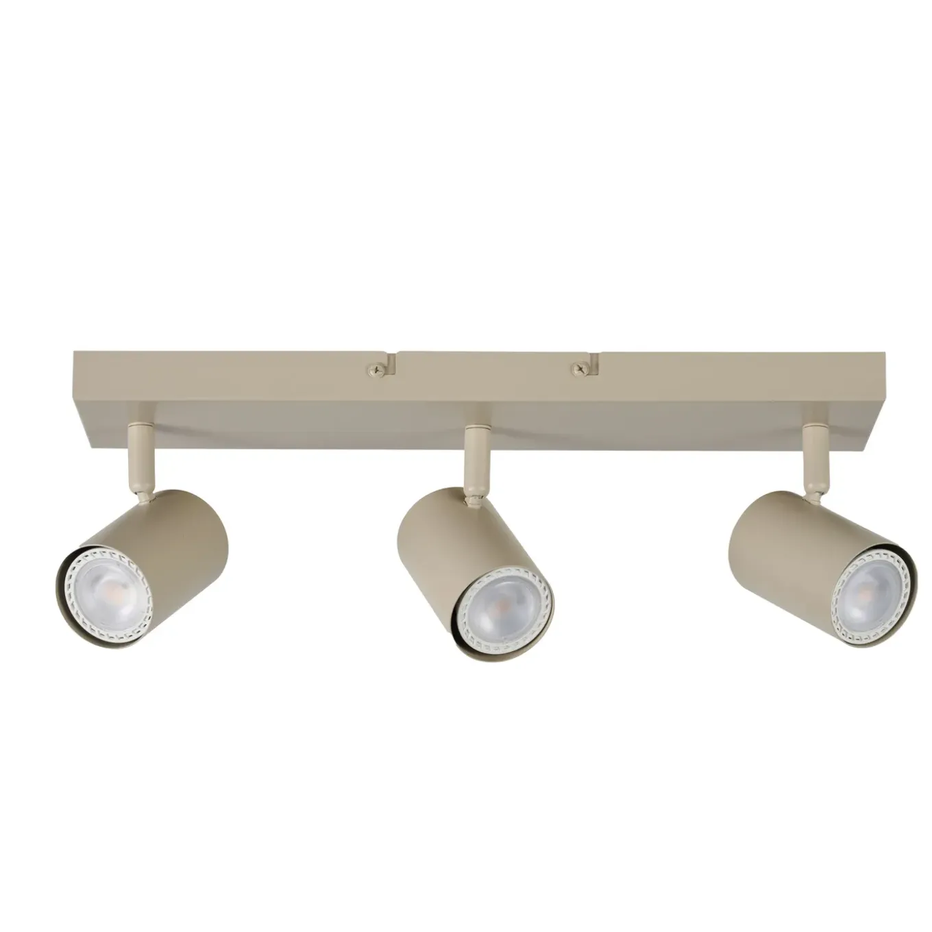 Lucide Opbouwspot Amigo - Taupe - 10cm - 3xGU10
