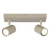 Lucide Opbouwspot Amigo - Taupe - 10cm - 2xGU10