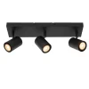 Lucide Opbouwspot Amigo - Zwart - 10cm - 3xGU10