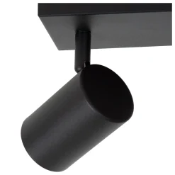 Lucide Opbouwspot Amigo - Zwart - 10cm - 3xGU10