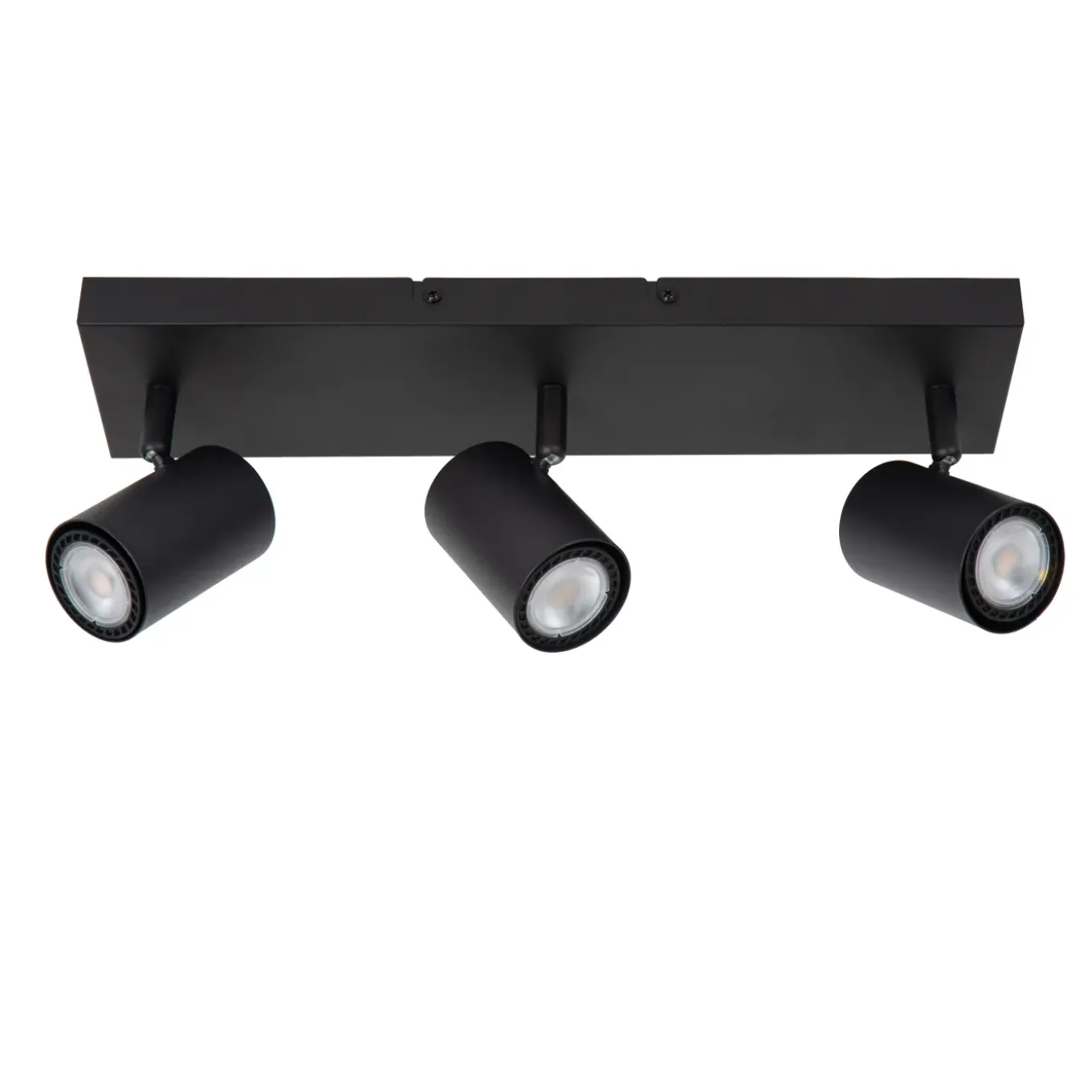 Lucide Opbouwspot Amigo - Zwart - 10cm - 3xGU10