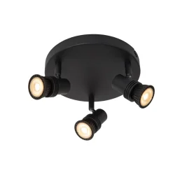 Lucide Opbouwspot Kianti - Zwart - 21cm - 3xGU10