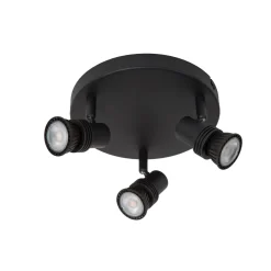Lucide Opbouwspot Kianti - Zwart - 21cm - 3xGU10
