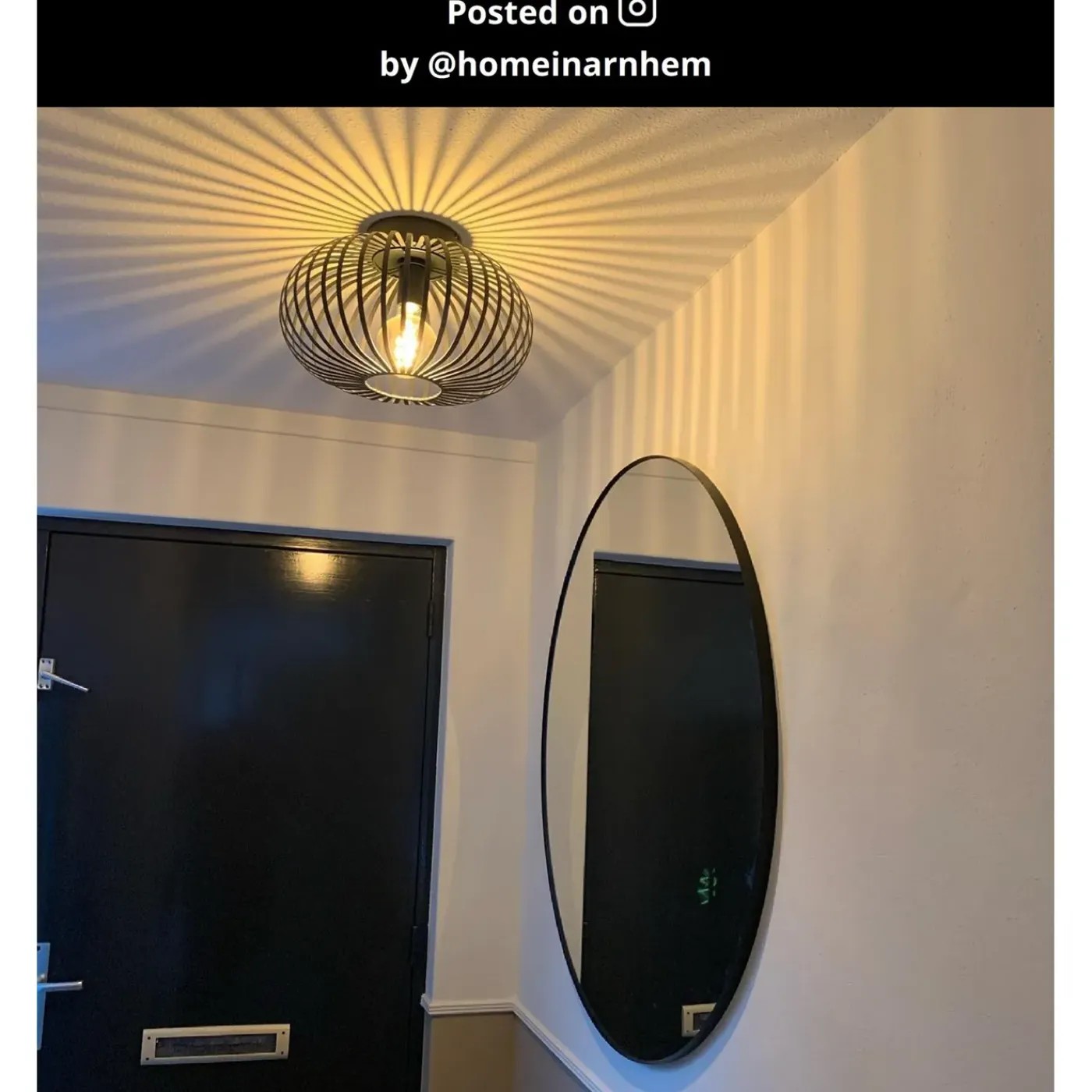 Lucide Plafondlamp Manuela - Zwart - 40cm - E27