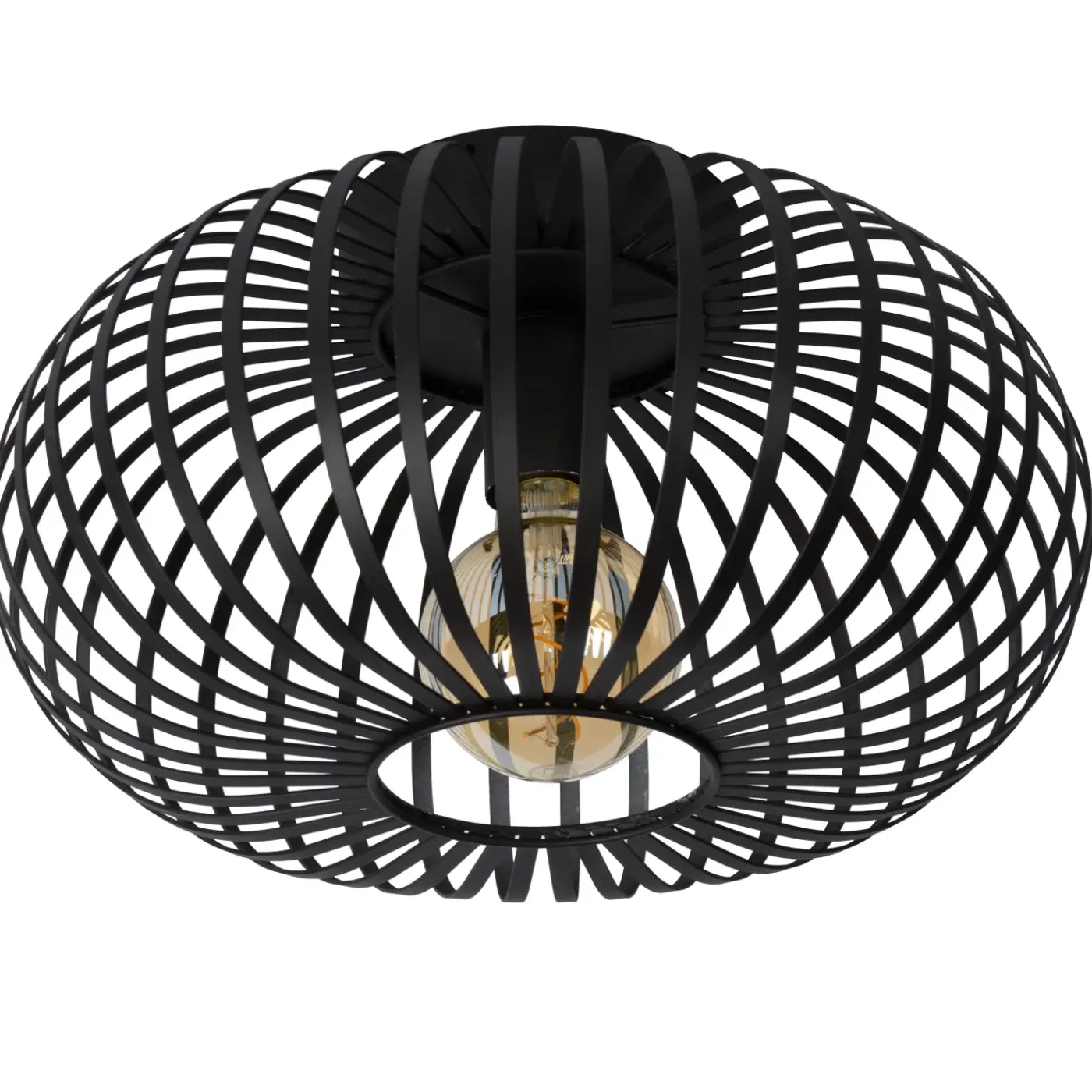 Lucide Plafondlamp Manuela - Zwart - 40cm - E27