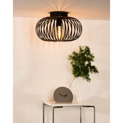 Lucide Plafondlamp Manuela - Zwart - 40cm - E27