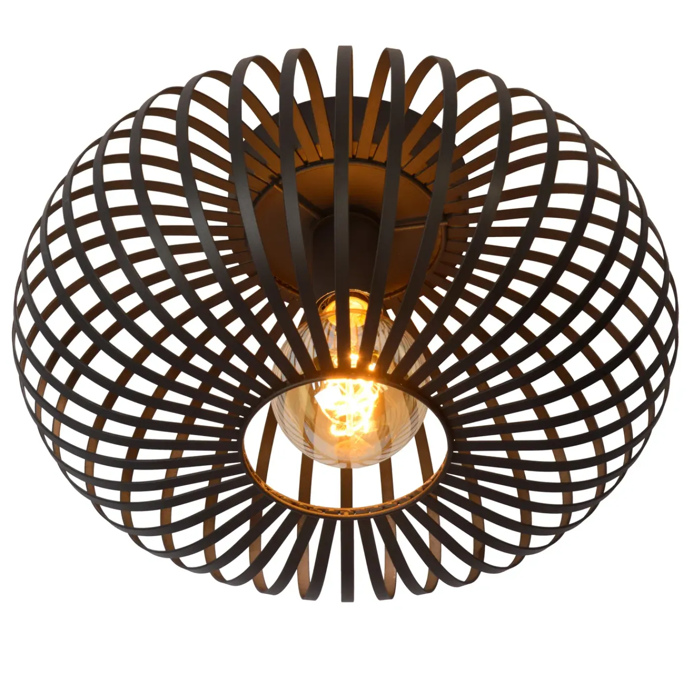 Lucide Plafondlamp Manuela - Zwart - 40cm - E27